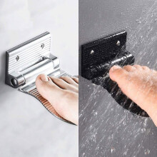 Aluminum footrest for shaving and washing legs - no-knock bathroom footrest