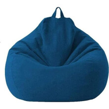 AMOUNE Bean Bag Cover, Unfilled, Indoor/Outdoor Bean Bag, for Adults, Children and Teenagers - 80x90cm - Blue
