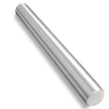Nudelholz aus Edelstahl, ideal für Fondant, Kuchenteig und Kekse – 40 cm LBQ55