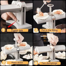 Dubbele ravioli-maker, automatische ravioli-vorm, ravioli-vormset met pastapers en dumplingvorm.
