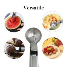 Set van 2 ijsschepjes, roestvrijstalen ijsschepjes voor koekjes en het serveren van ijs en sorbets.