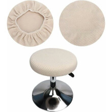 Coprisgabelli rotondi, 2 pezzi, beige, elasticizzati, lavabili, morbidi e resistenti, facili da pulire, per bar/lounge