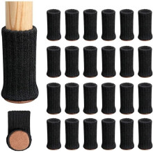 Stoelpootbeschermers - MARSEE - 24 stuks - Antislip - Vloerbescherming - Polyester