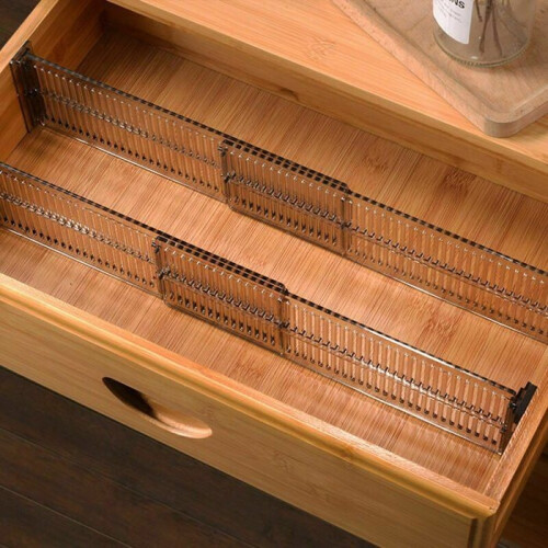 Drawer Organizer - LARGEIGHT - Set of 4 - Adjustable - Plastic - Multiple Colors