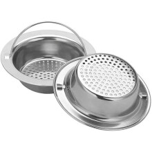 Filtro per scarico lavello cucina - MARSEE - 2 filtri a tappo, rete di raccolta residui alimentari in acciaio inossidabile