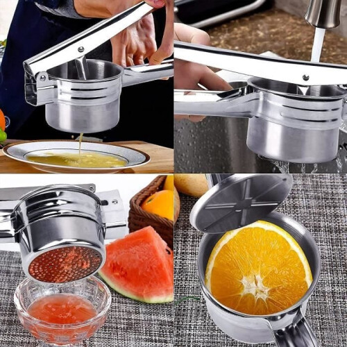 Potato Masher - MARSEE - Stainless Steel - 3 Interchangeable Discs - Ergonomic Design - Multi-Purpose 2