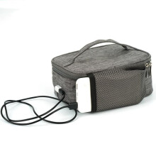 Insulated lunch box - Grey type - Portable - Electric - USB - Carrying bag