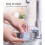 Wall-mounted broom holder - Set of 4 - Grey - No drilling required - Adjustable - Versatile 3