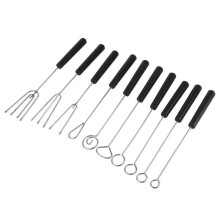 10-teiliges DIY-Schokoladengabeln-Set aus Edelstahl – CHE