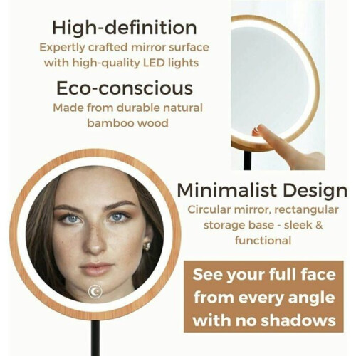 Vanity Mirror - LARGEIGHT - LED - 360 Rotation - Dimmable - Multiple Colors