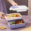 Double-layer Bento lunch box | Large capacity portable rectangular container with insulated storage | School supplies 4