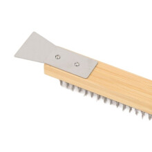 Vvikizy Pizza Brush, Pizza Oven Brush with Hanging Hole, Bamboo Kitchen Tabletop Cleaning Brush