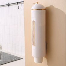 Dispenser automatico per bicchieri di carta usa e getta, grande capacità, montaggio a parete, per casa e ufficio, bianco