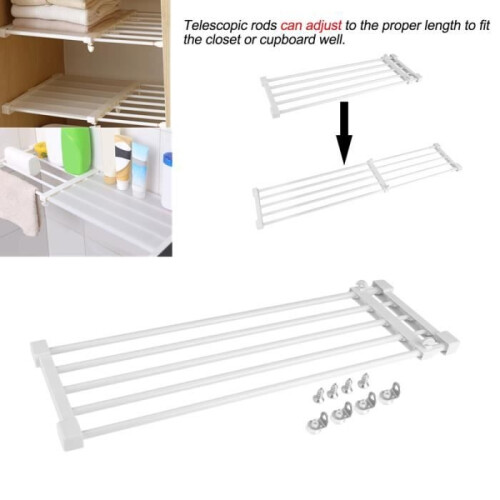 Shelf divider - Greensen - Adjustable - Plastic - White 1