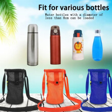 3-Piece Water Bottle Carrier, Portable Water Bottle Carrying Bag with Adjustable Shoulder Strap, Water Bottle Sleeve