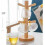 Wooden Cup Holder - LARGEIGHT - Cup Tree - Tabletop Stand - 6 Hooks - Brown 3