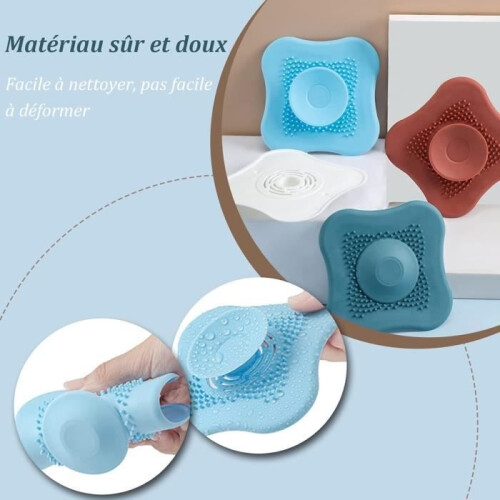 Kitchen Sink Strainer - Universal - Silicone - 4 Plugs - Anti-clog - Durable 2