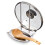 Easy-to-install stainless steel kitchen spoon rest organizer lid 2