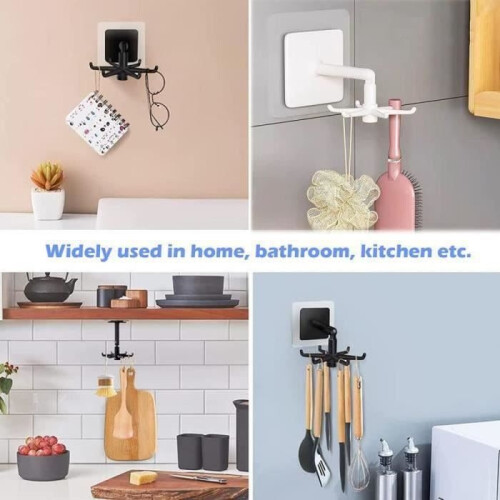 Folding Hooks - Unmarked - 360 - Waterproof - Multifunctional - Pack of 4 2