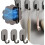 3 sturdy magnetic hooks for kitchen refrigerator, key storage hooks, magnetic bar hooks 3