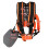 Universal Adjustable Padded Trimmer Shoulder Strap Double Shoulder Weed Eater Brush Harness for String Trimmer Orange 6