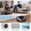 Replacement Parts for  Omni E25/E28 Robot Vacuum, 1 Set Rolling Brushes, Roller Mops, Filters,Dust Bags,Side Brushes 5