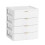 Desk Drawer Organizer, Bedside Table, Nightstand, Dressing Table, Plastic Storage Box for Documents, 4 Tiers 1