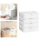 Desk Drawer Organizer, Bedside Table, Nightstand, Dressing Table, Plastic Storage Box for Documents, 4 Tiers 4