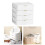 Desk Drawer Organizer, Bedside Table, Nightstand, Dressing Table, Plastic Storage Box for Documents, 4 Tiers 2