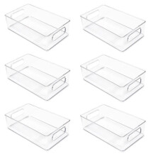 Stackable Refrigerator Organizer Set of 6, Kitchen Drawer Organizer, Kitchen Storage and Organizer