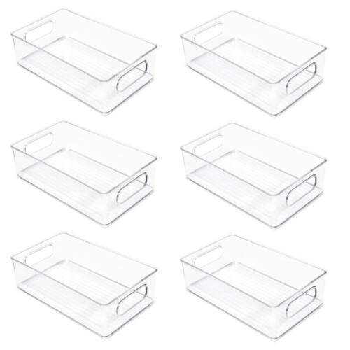 Stackable Refrigerator Organizer Set of 6, Kitchen Drawer Organizer, Kitchen Storage and Organizer