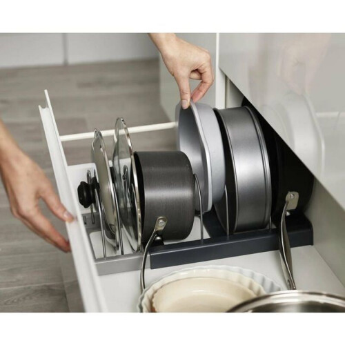 Expandable Drawer Kitchen Organizer, Plastic Kitchen Storage Rack, Draining Rack for 1
