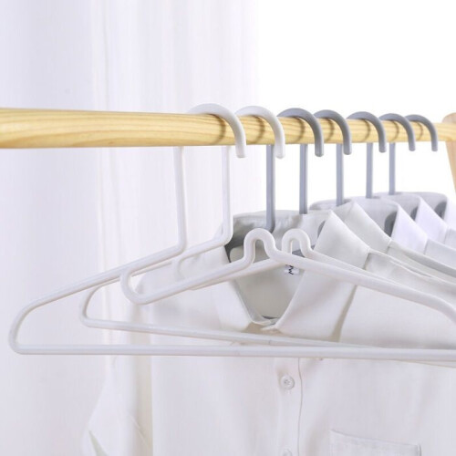 10 pieces of simple hangers - White 1