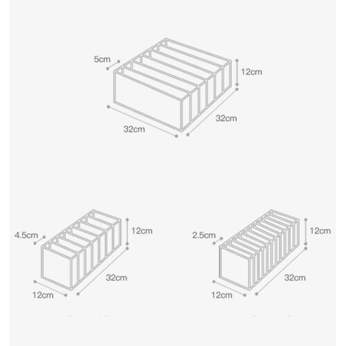 Storage box, Underwear drawer divider, bra storage boxes - Pink type 6 grid-bra