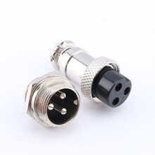 1 Satz GX16 3-poliger Schraubstecker für elektrische Luftfahrtanwendungen, neu