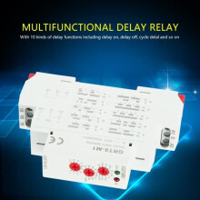 Tijdvertragingsrelais - GRT8-M1 - Multifunctioneel - DIN-railmontage - AC 220V - 10 functies