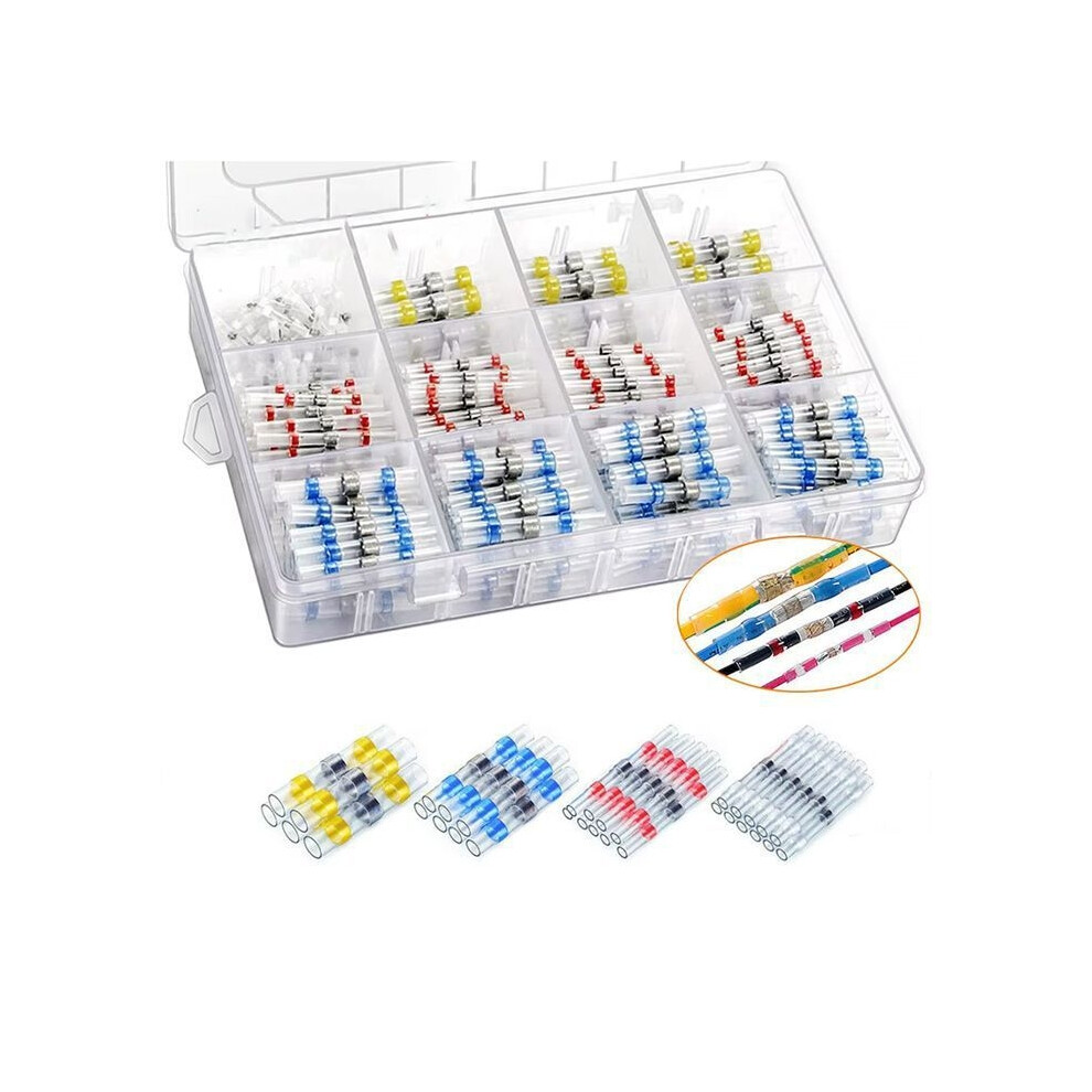 300Pcs Heat Shrink Cable Wire Connectors, Electrical Solder Lugs Heat Shrink Tubing Terminals 9102920035412
