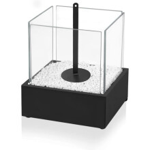 Bio-ethanolhaard - Draagbaar - 24,5 cm x 20,5 cm x 28,7 cm - Geschikt voor binnen en buiten - Warme sfeer