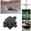 Junction box, 8 pieces, 3-way waterproof cable connector, IP68 electrical connection box, cable pulley 3