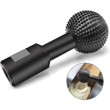 Rotary Spherical Milling Cutter, Carbon Steel, Grinding Head for Angle Grinder 100/115/125 (10mm)