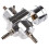 Universal adjustable fuel pressure regulator for car with gauge, silver 3