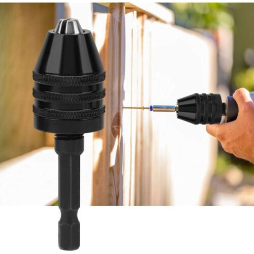 Keyless Chuck - MICH - Conversion Tool - 0.3-6.5 mm - 1/4" Hex Shank - Quick Change 2
