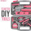3.6V Pink Electric Screwdriver - Cordless Drill Driver with Tool Set - Complete Tool Box - Martea 4