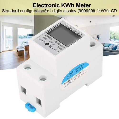 Stromzähler - XTM35SC - Einphasig 220 V - 5(80) A - DIN-Schiene 1