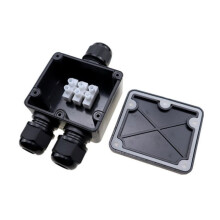 2-teilige IP68 wasserdichte Anschlussdose, Außenbereich, 3-Wege-Kabelverbinder für 5-mm- bis 9-mm-Kabel, A