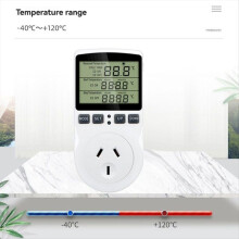 Intelligente digitale temperatuurregelaar, stekker, 10(2)A, 240V, max. 2400W, LCD-scherm.