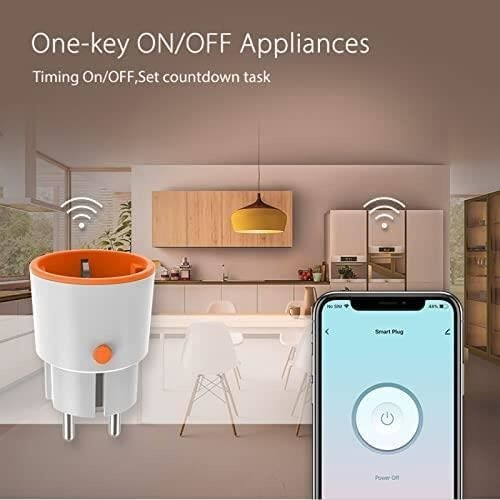 Tuya Zigbee 16A Smart Plug, Smart Plug with Remote Output Switch and Synchronization Monitoring [1426] 2