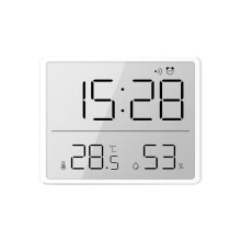 Termometro e igrometro digitale con orologio, monitor dell'umidità, timer e sveglia per casa, ufficio, cameretta dei bambini, colore