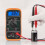 XL830L Digital Multimeter, 2000 Counts, Mini Multimeter, Battery Tester, Current, Voltage, AC/DC, Resistance, Buzzer, Transistor 1