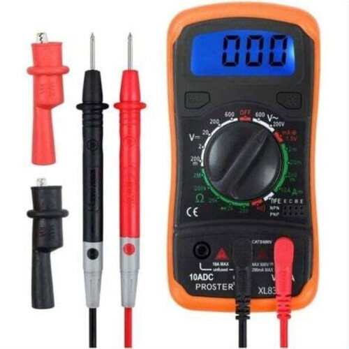 OKZ XL830L Digital Multimeter - 2000 Counts - AC/DC Voltage - AC/DC Current - Resistance - Diode Test